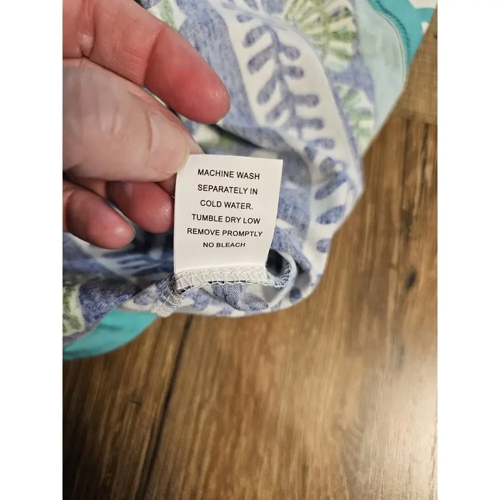 Barbara Gerwit Nautical Sea Life Dress Women's Size XL NWT Coastal Resortwear - Picture 9 of 10